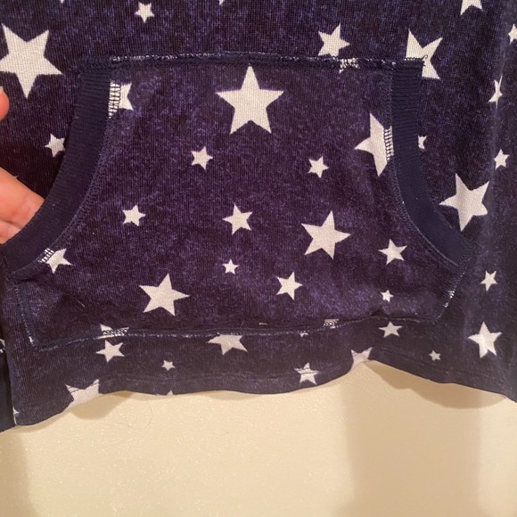Cuddl Duds Women’s‎ Size M Star Print Crewneck Sweater Navy Blue Americana Cozy - Picture 5 of 6